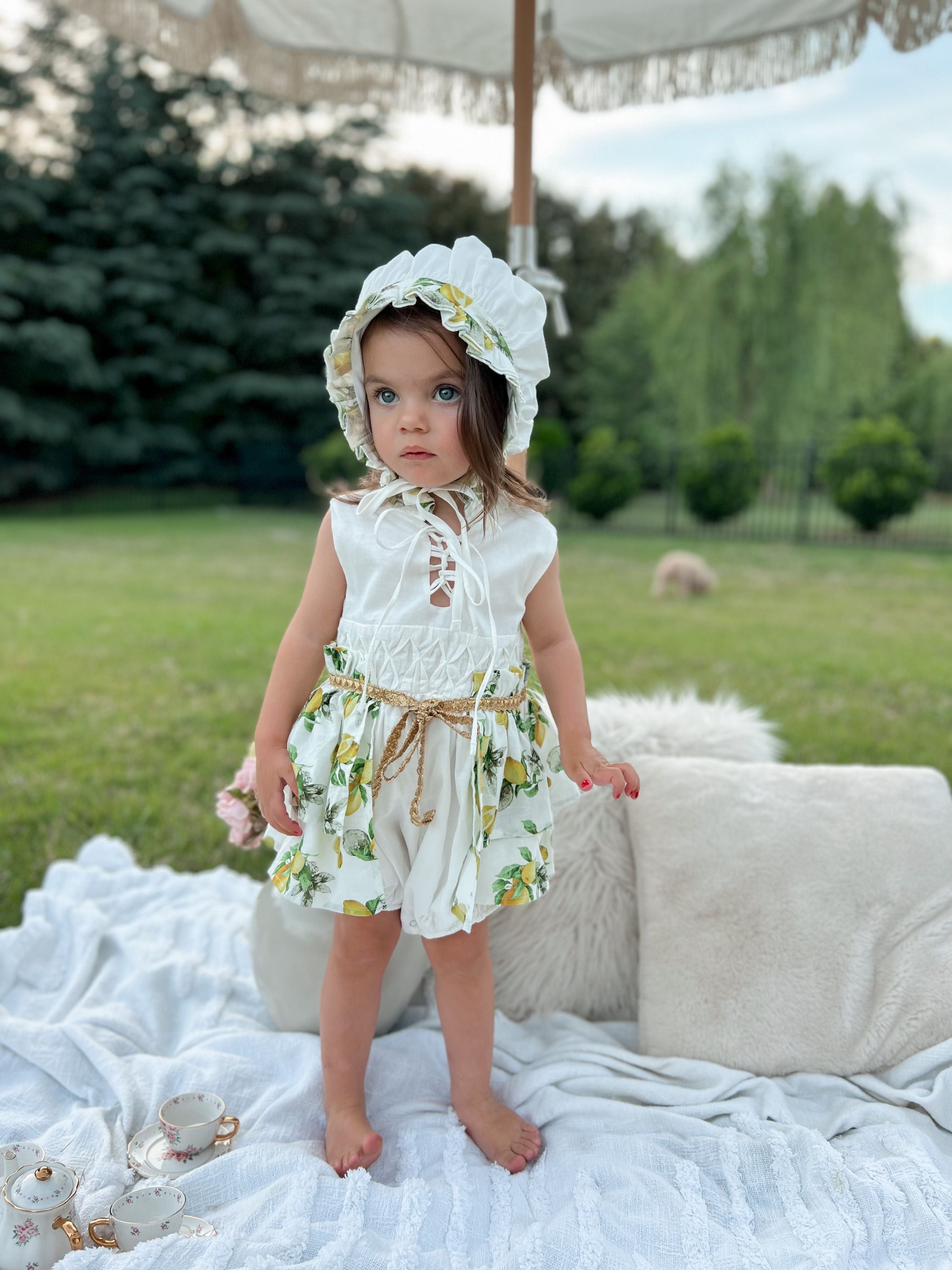 Amalfi Lemon Print Linen Romper