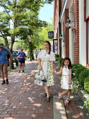 Amalfi Lemon Print Linen Mom Dress