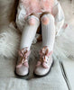 White Knee High Socks with Poms - Petite Maison Kids