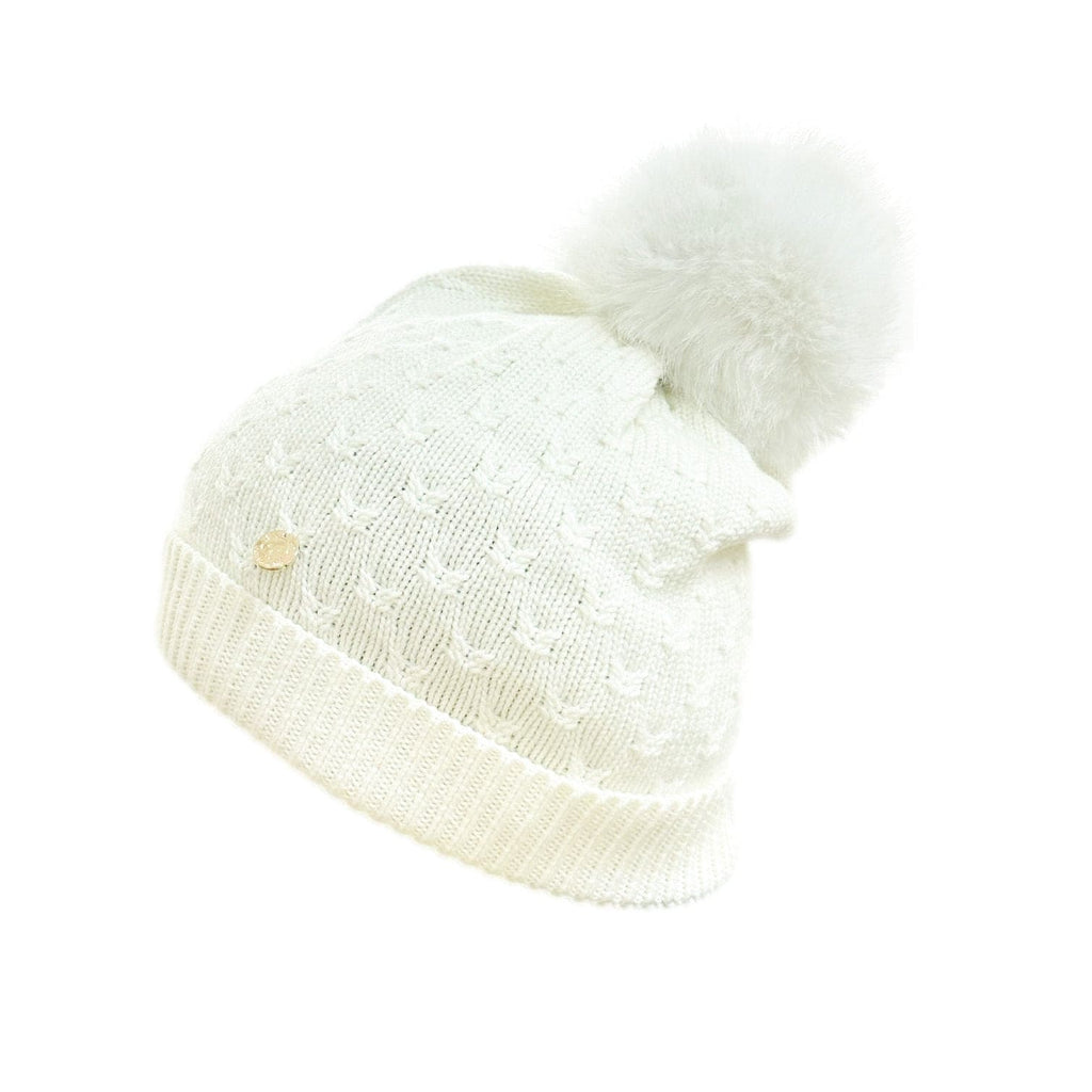 Parker Ivory Adult Foldover Beanie Hat