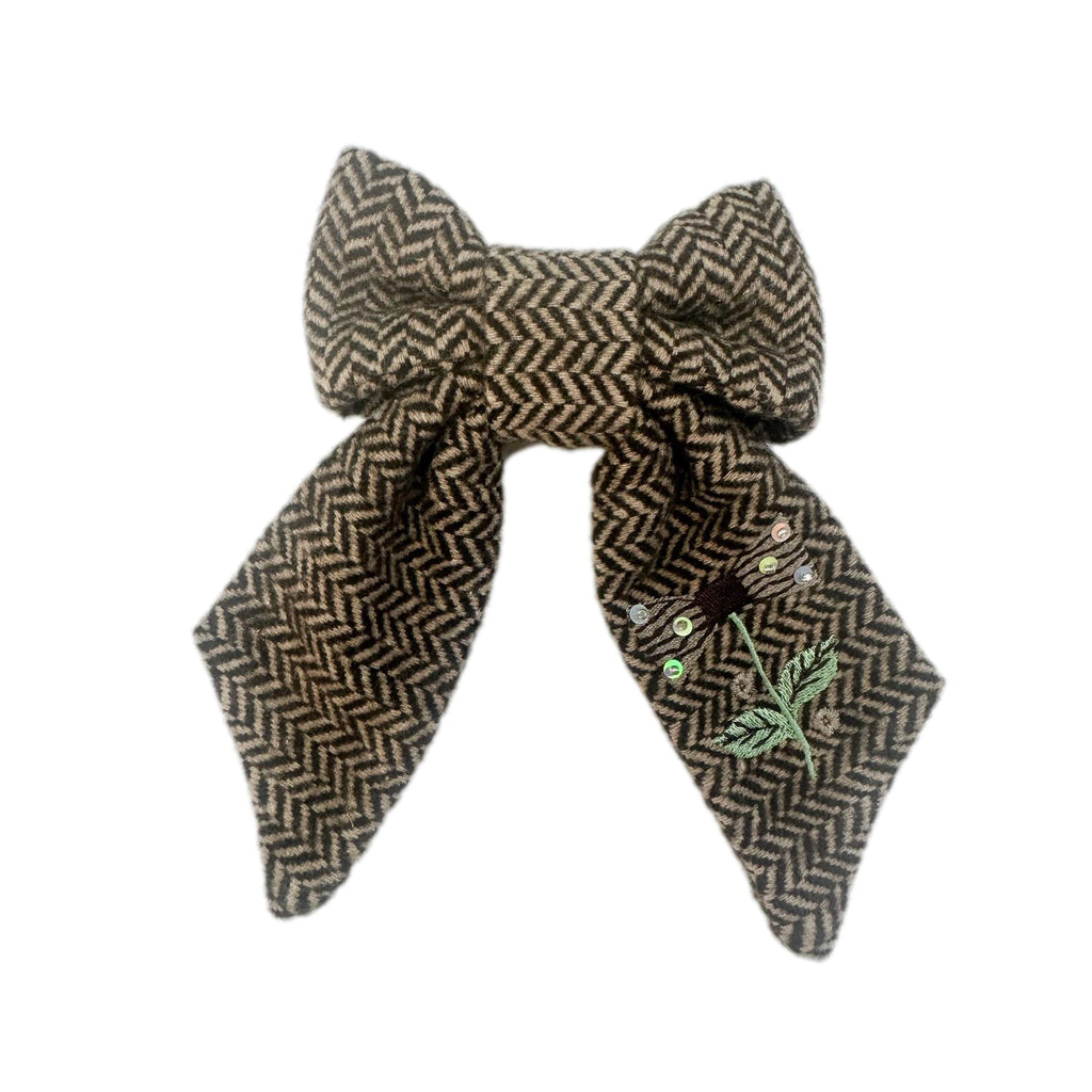 Herringbone Hair Bow