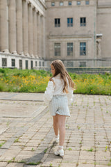 Iris Blouse and Tweed Shorts Set - Petite Maison Kids