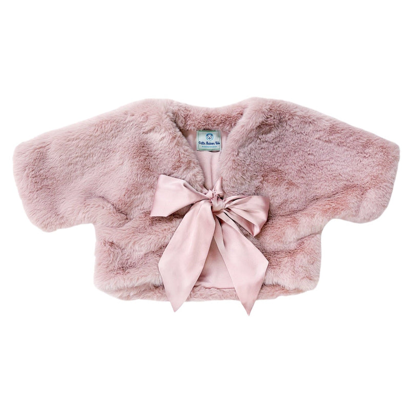 Pink Faux Fur Bolero