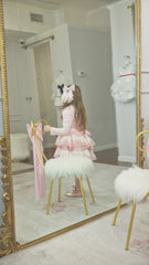 Harlow Pink Embroidered Cardigan