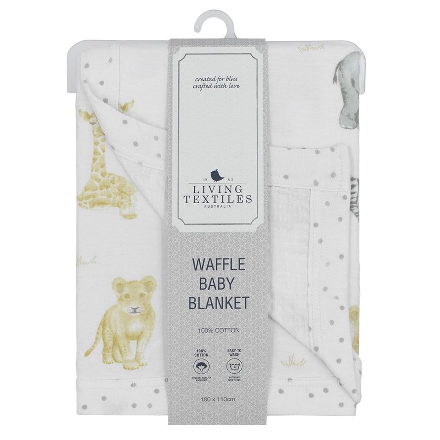 Cot Waffle Blanket - Savanna Babies