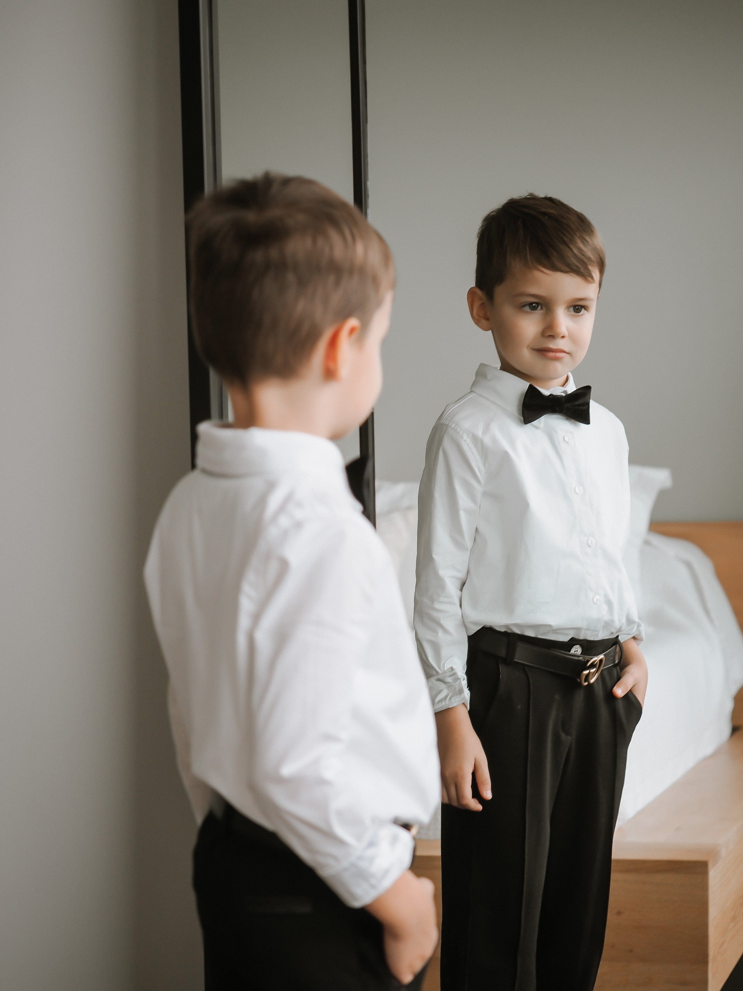 Black Velvet Bow Tie - Petite Maison Kids