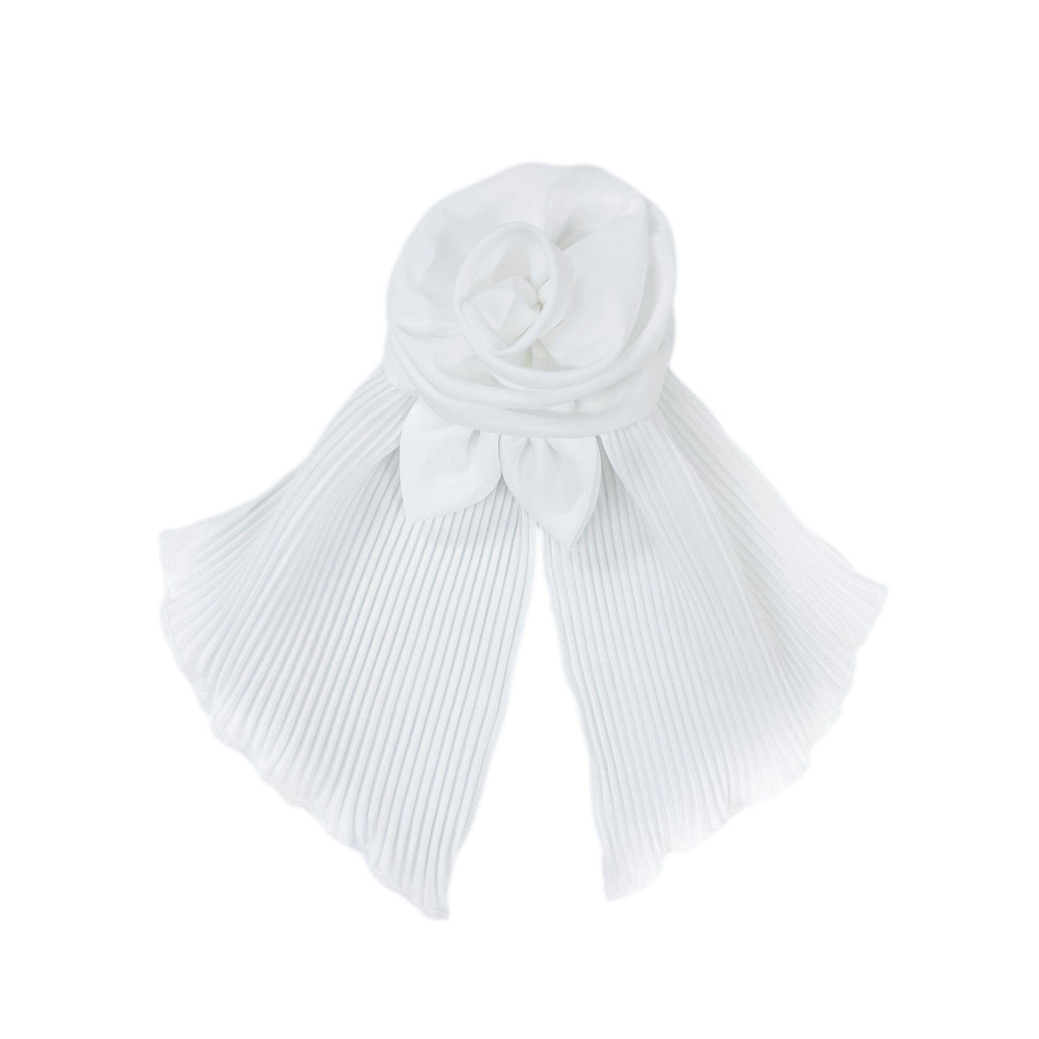 Sienna Flower Pleated Hair Bow - Petite Maison Kids