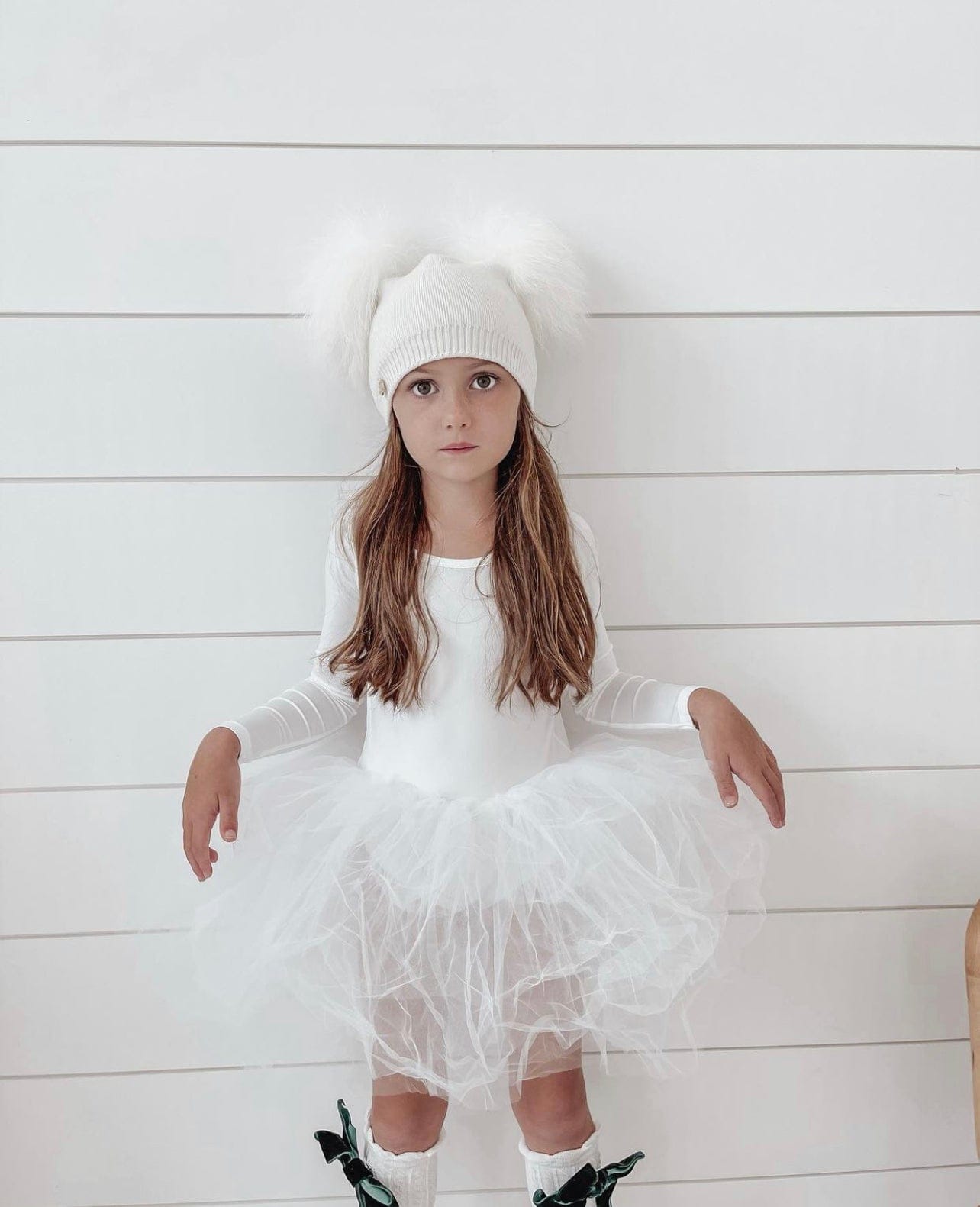 Nikita Double Pom Angora Hat - Petite Maison Kids