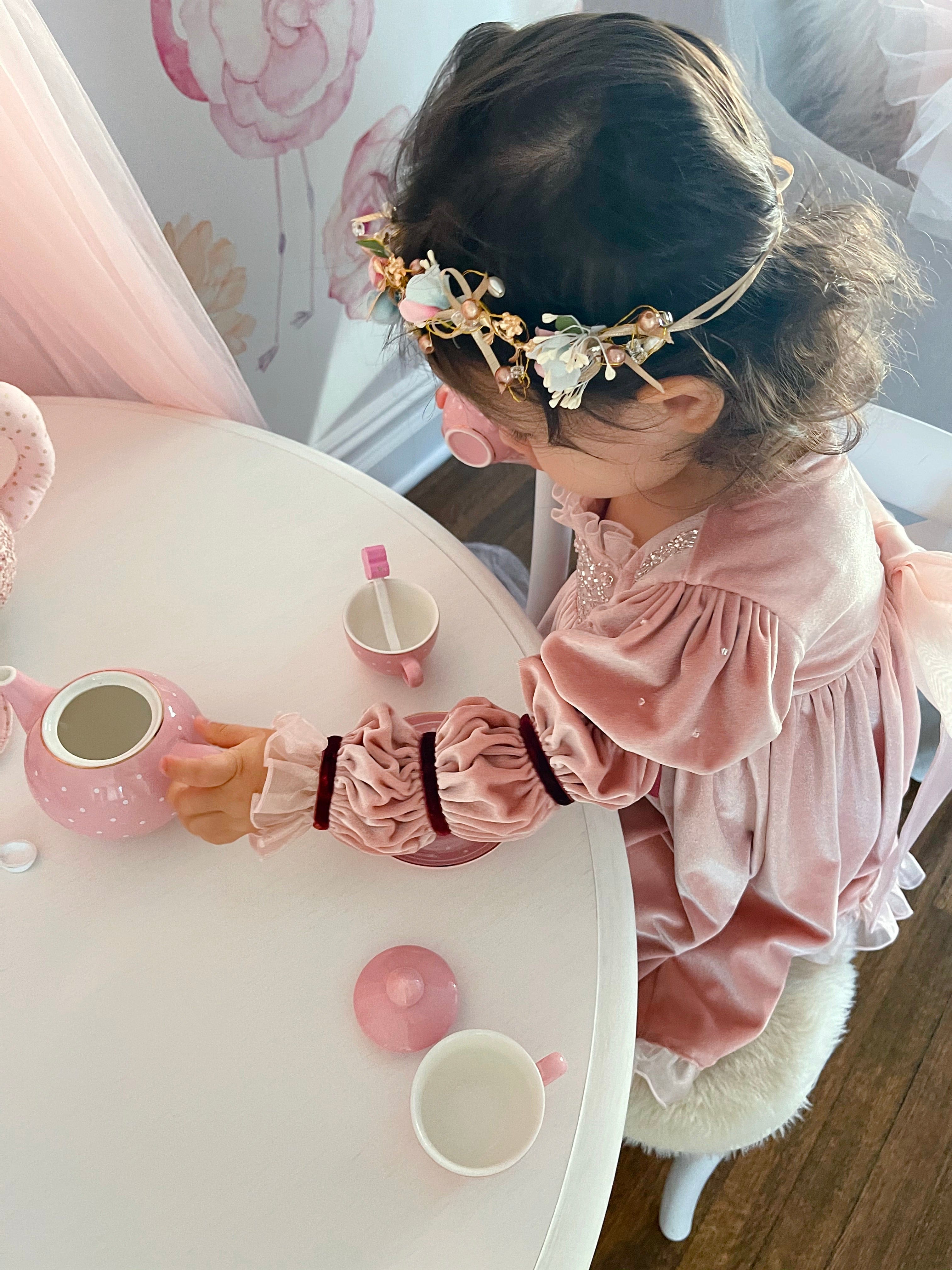 Juliette Velvet Dress - Petite Maison Kids