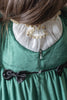 Aurora Royal Green Velour Dress