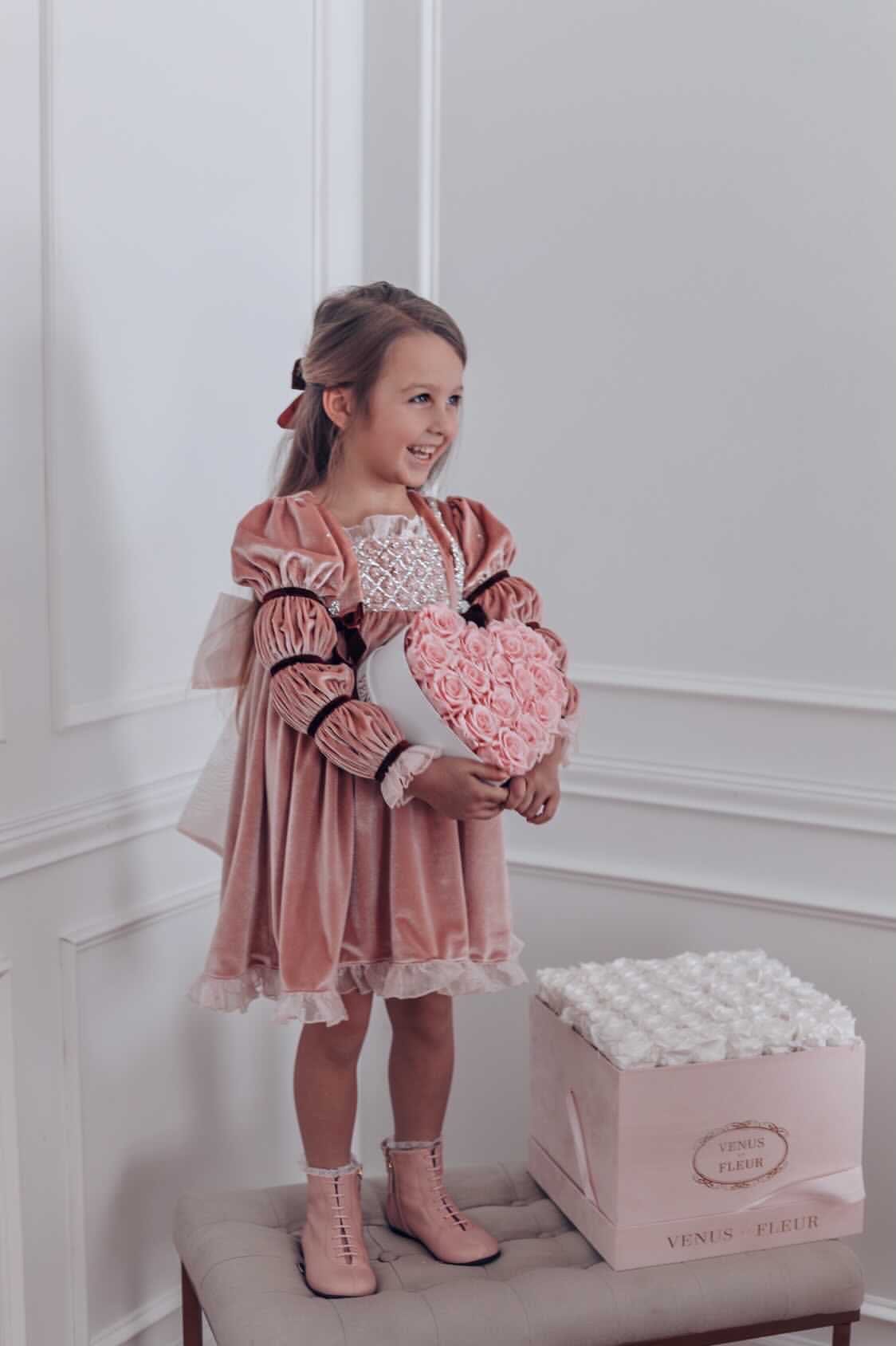 Juliette Velvet Dress - Petite Maison Kids