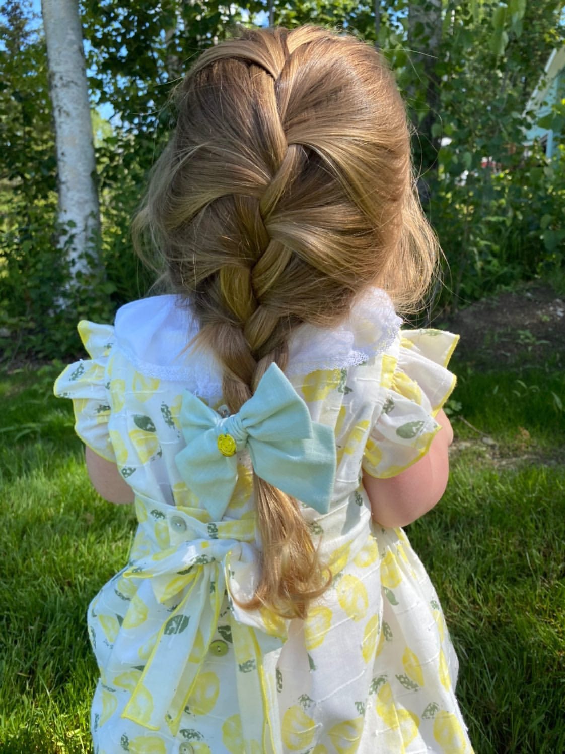 Emma Linen Hair Bow - Petite Maison Kids