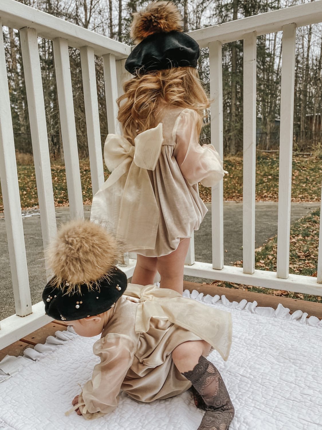 Helena Velour Romper - Petite Maison Kids