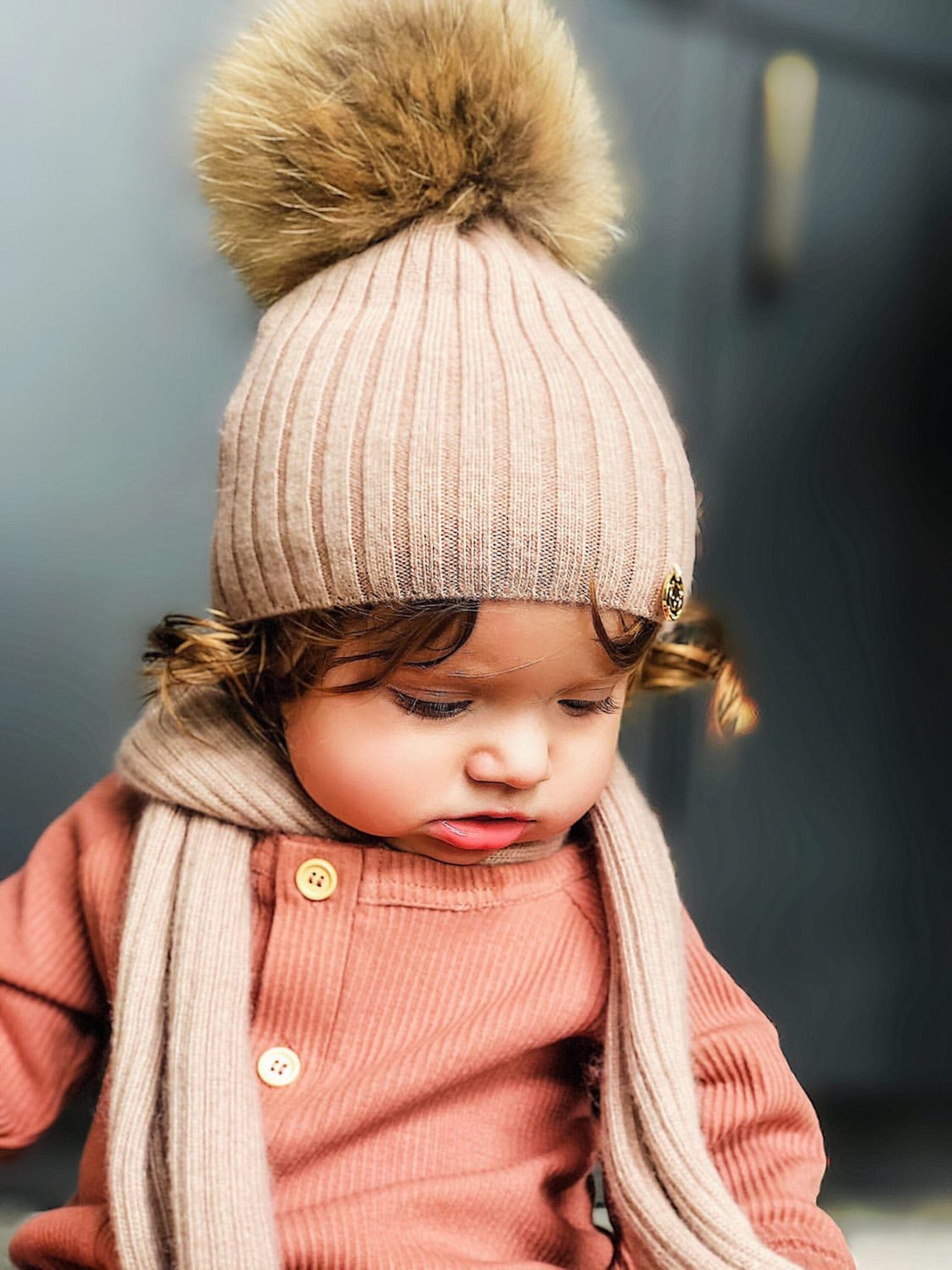 Misha Ribbed Angora Hat - Petite Maison Kids