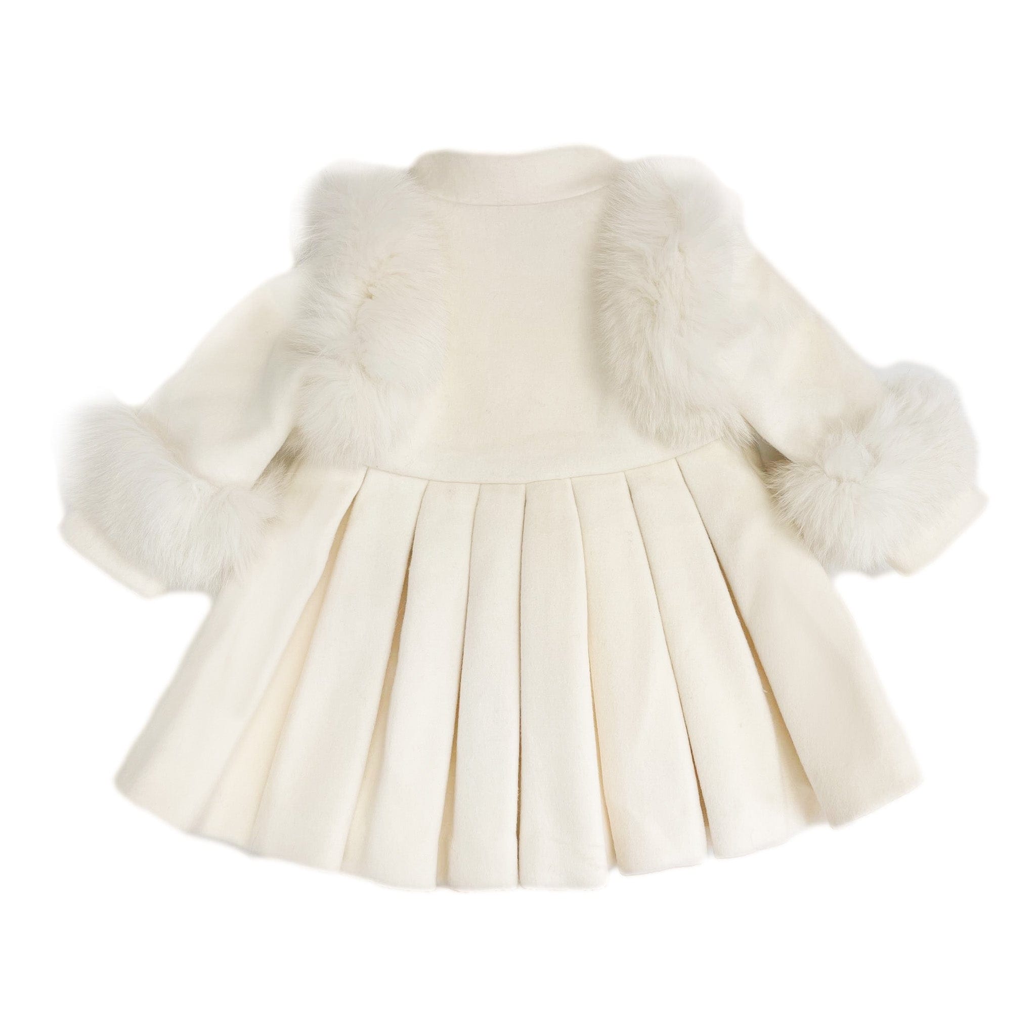 Evie Ivory Wool Coat - Petite Maison Kids