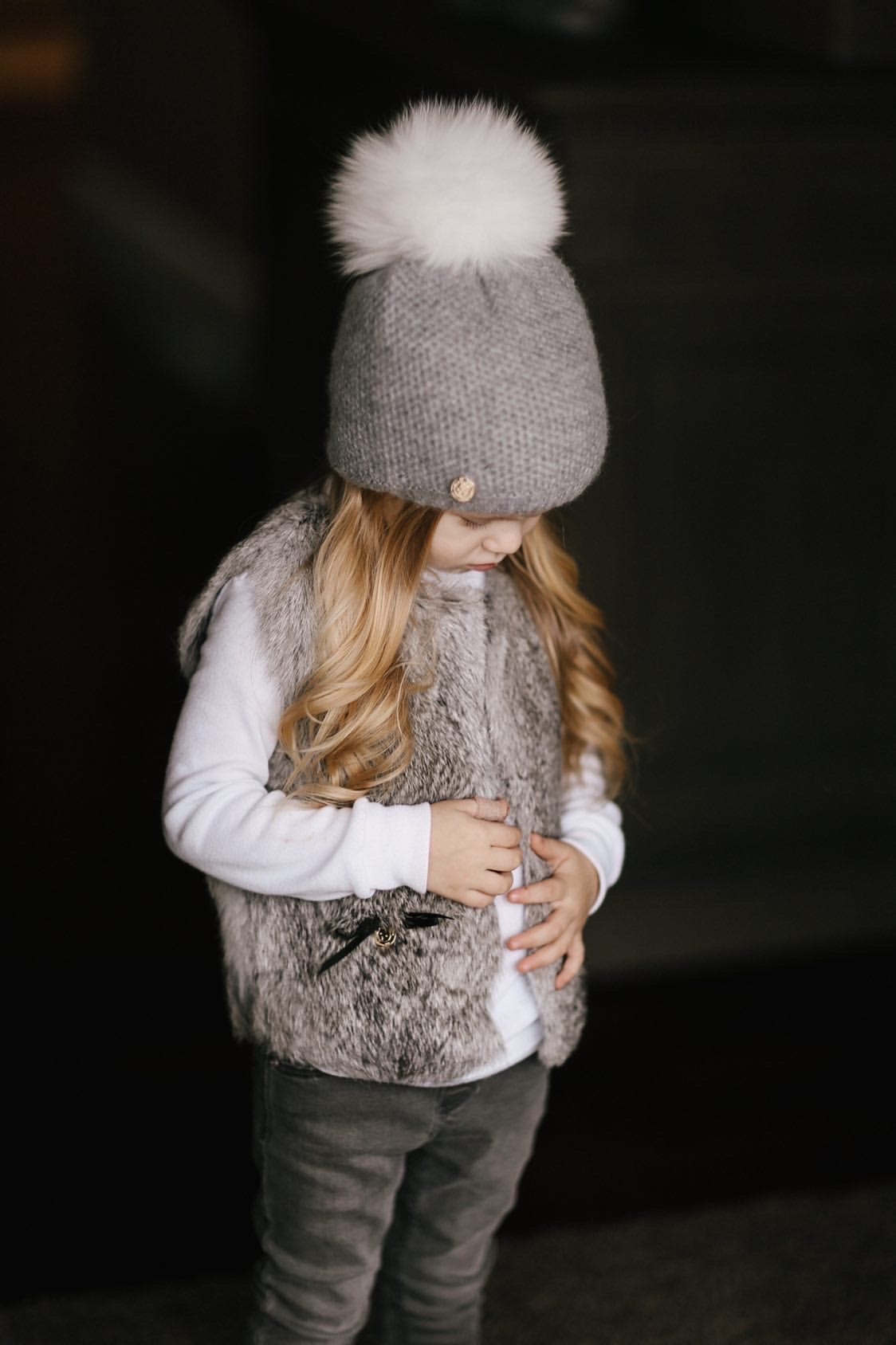 Grey Rabbit Vest - Petite Maison Kids