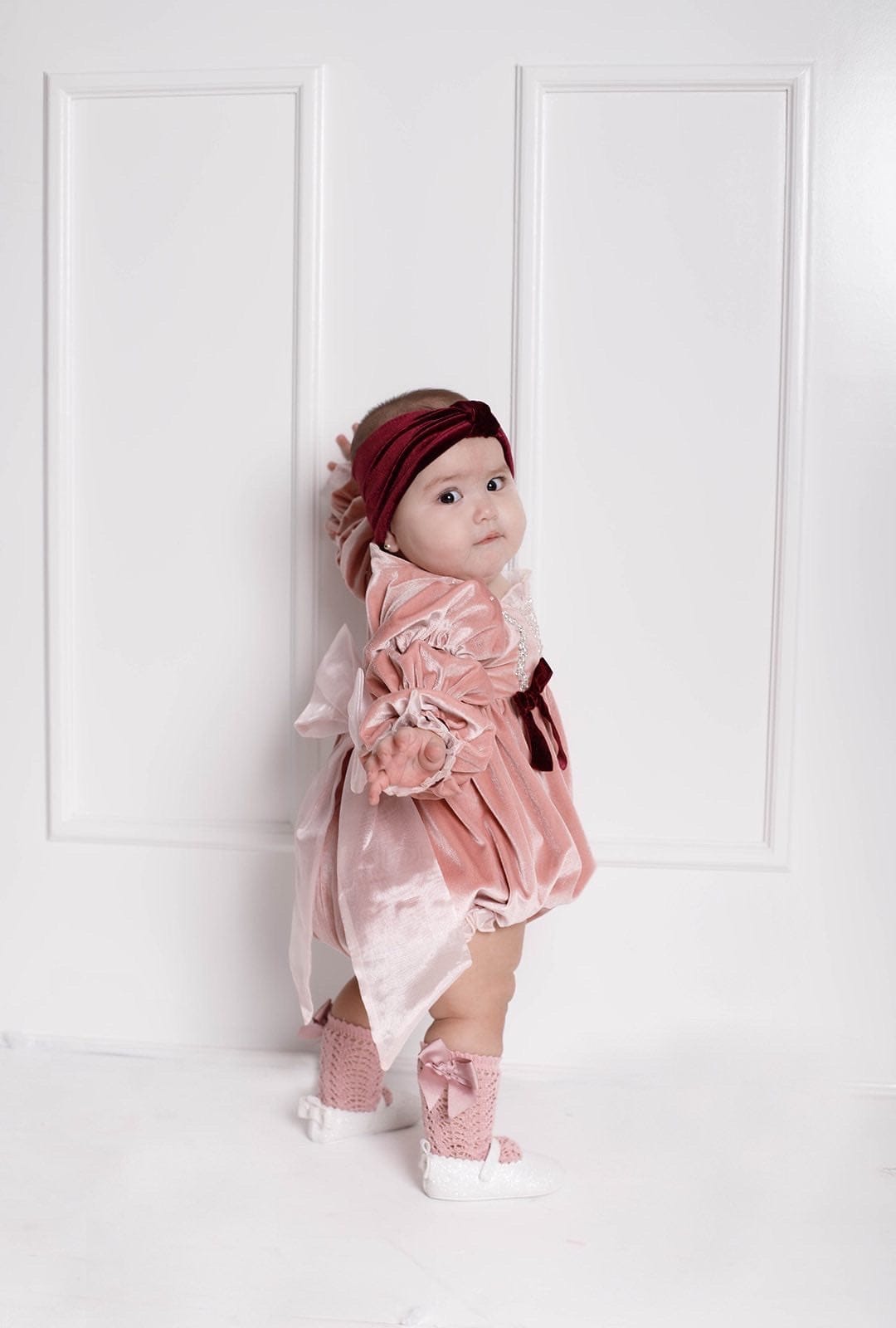 Juliette Velvet Romper - Petite Maison Kids