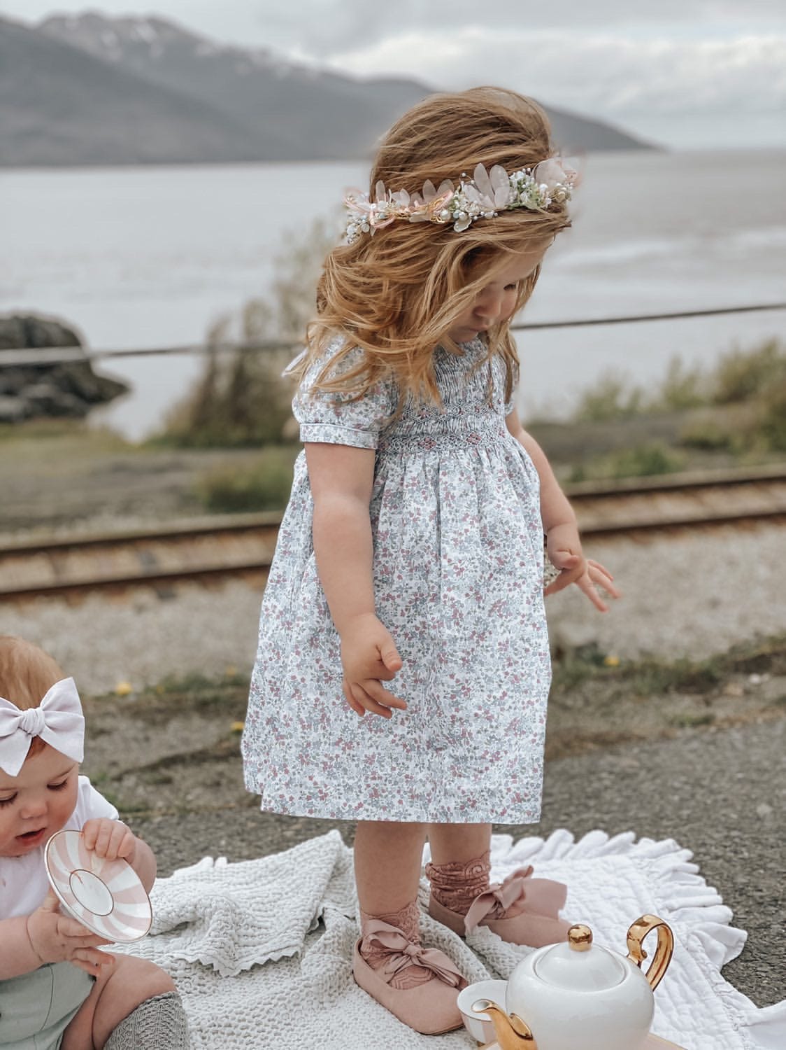 Butterfly Flower Hair Garland - Petite Maison Kids