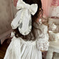Katherine Linen Hair Bow - Petite Maison Kids