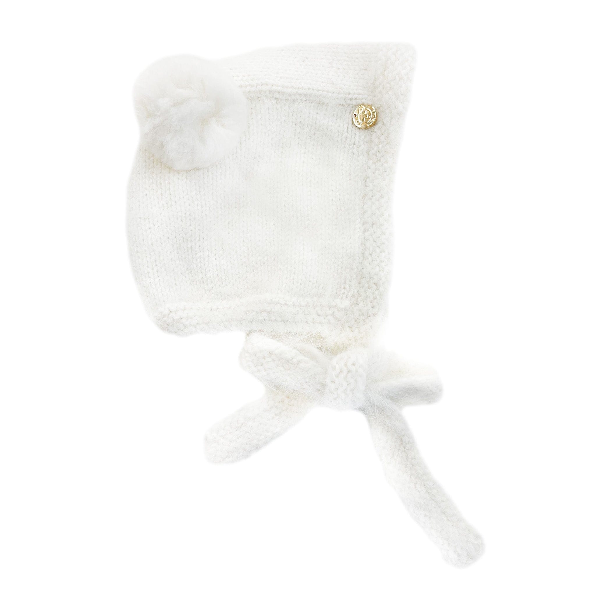 White Cashmere Teddy Hat - Petite Maison Kids