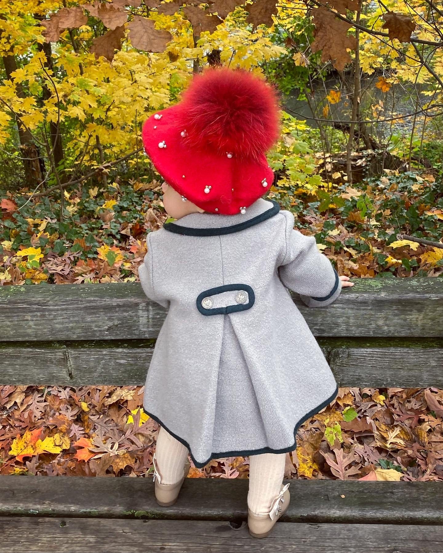 Baby Wool Berets with Pearls - Petit Maison Kids