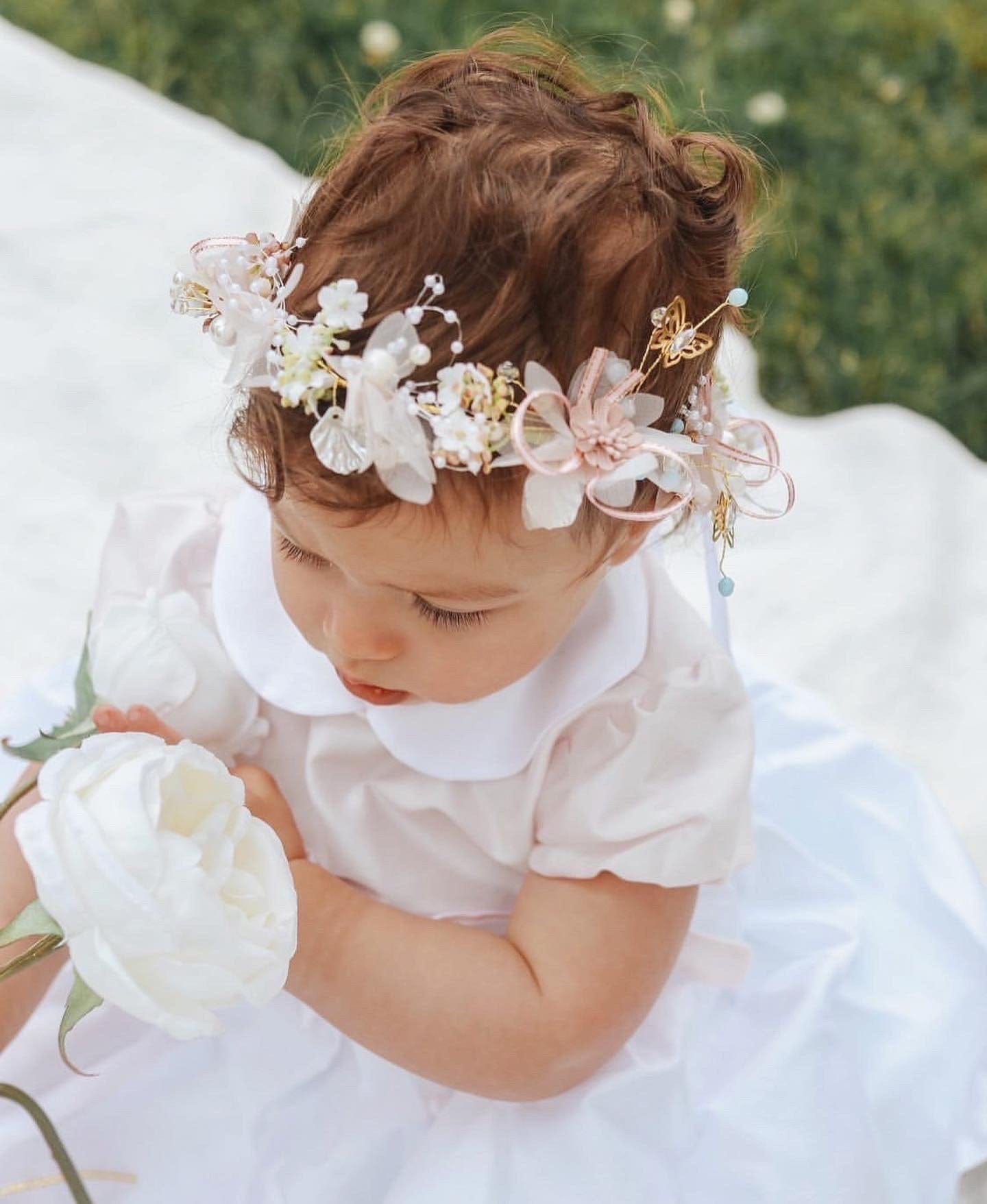 Butterfly Flower Hair Garland - Petite Maison Kids