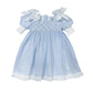 Charlotte Baby Blue Linen Dress - Petite Maison Kids
