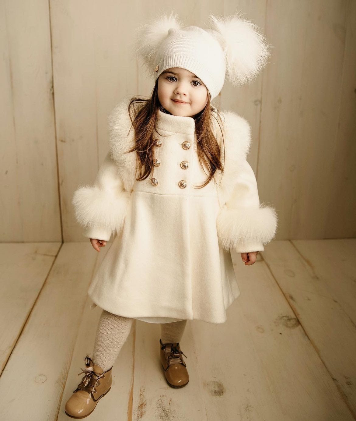 Nikita Double Pom Angora Hat - Petite Maison Kids