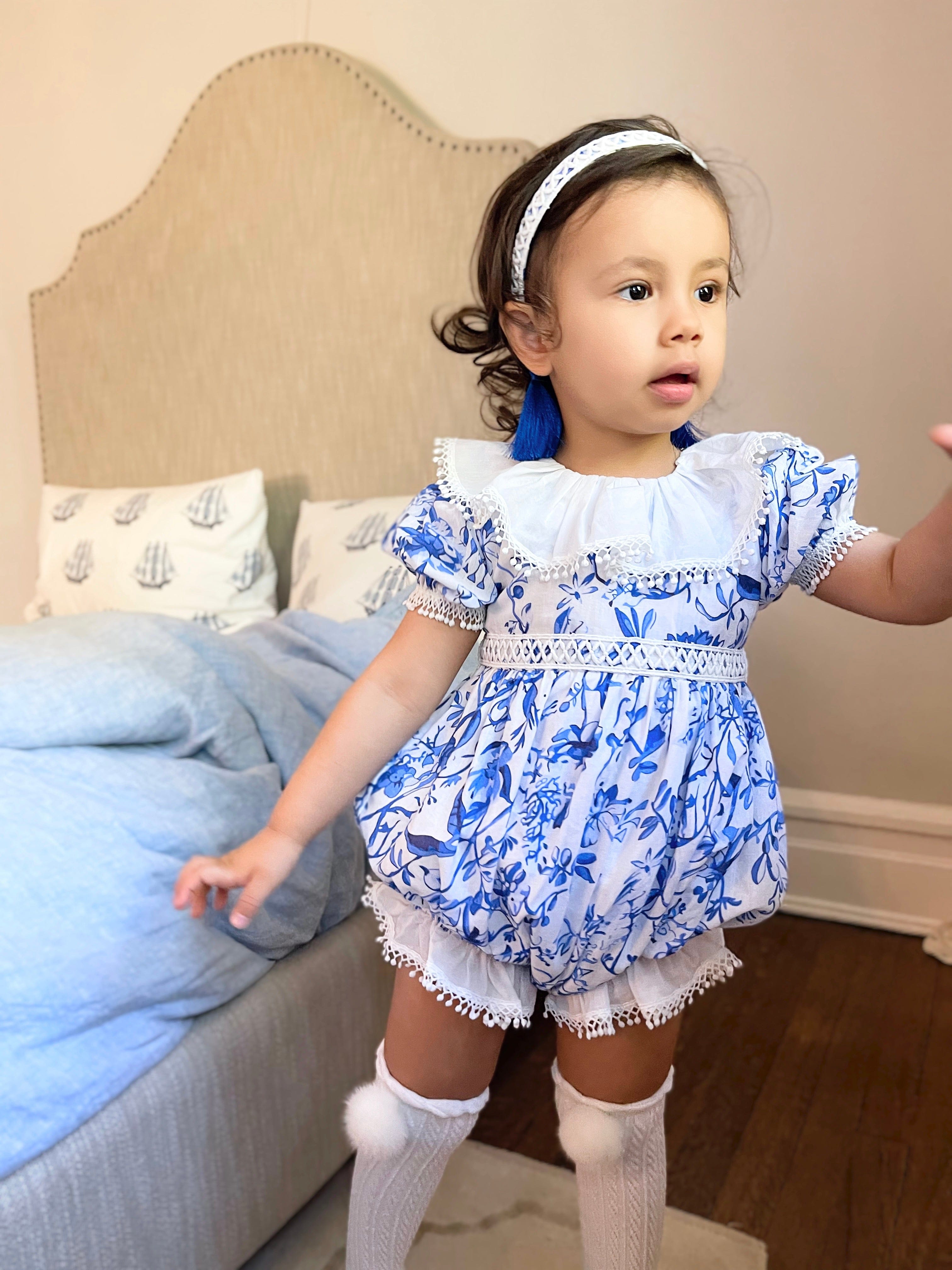 Jaylin Linen Romper - Petite Maison Kids