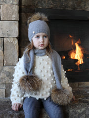 Cashmere Pom Scarf - Petit Maison Kids