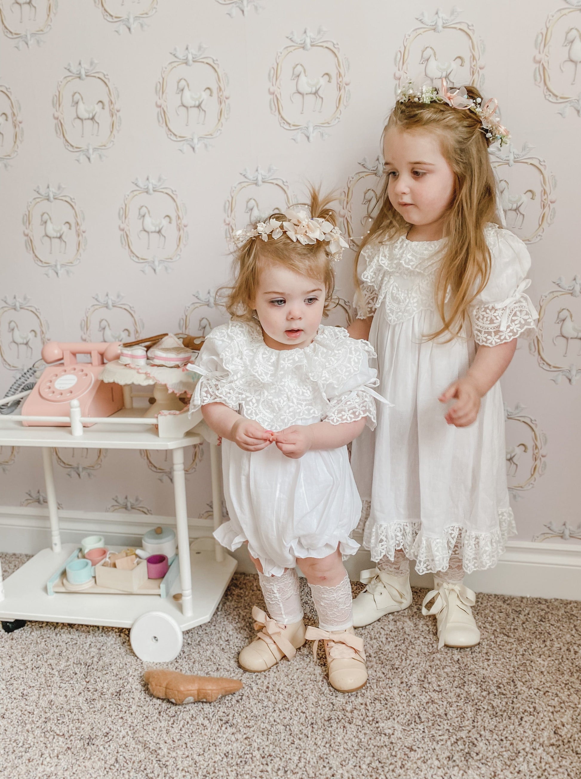 Katherine Embroidered Linen Dress - Petite Maison Kids