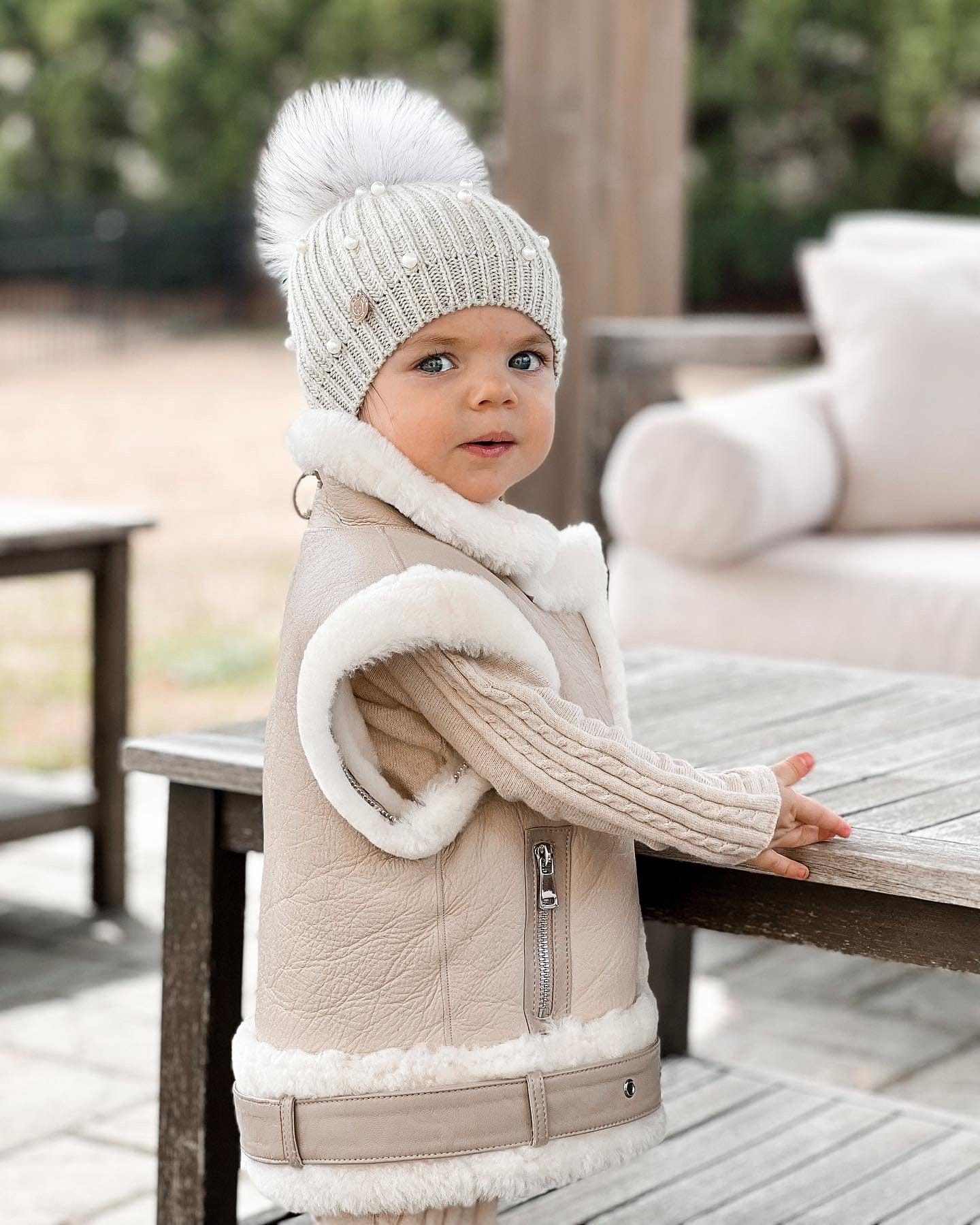 Pearl Angora Hat - Petite Maison Kids