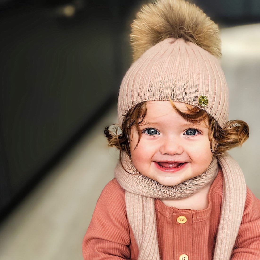 Misha Ribbed Angora Hat - Petite Maison Kids