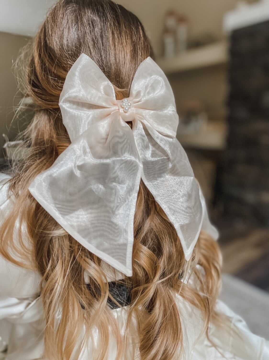 Helena Organza Hair Bow - Petite Maison Kids