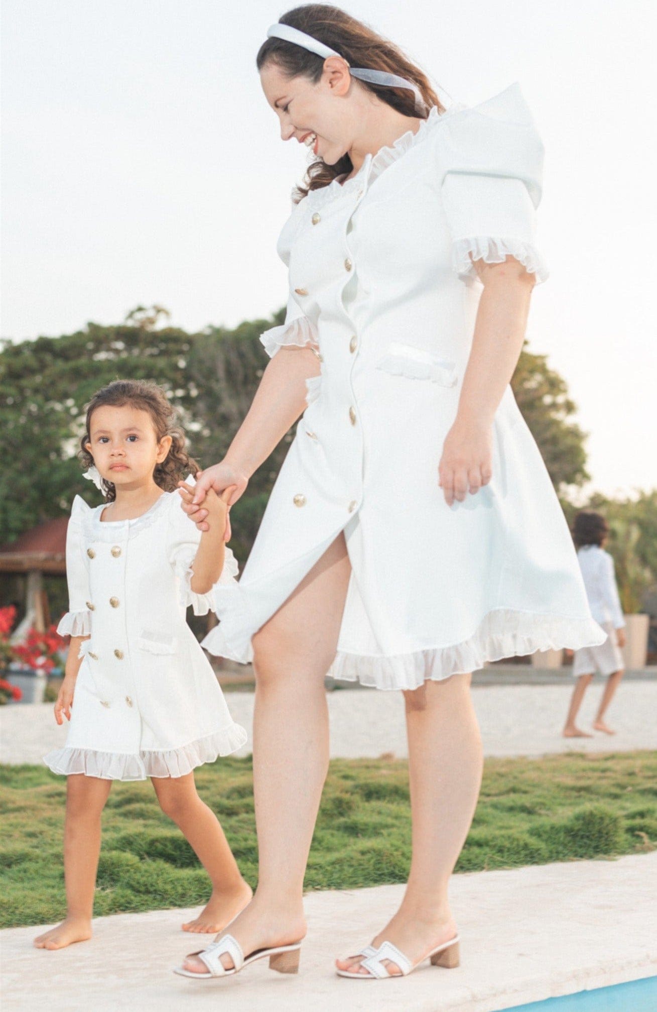 White Tuxedo Dress - Petite Maison Kids