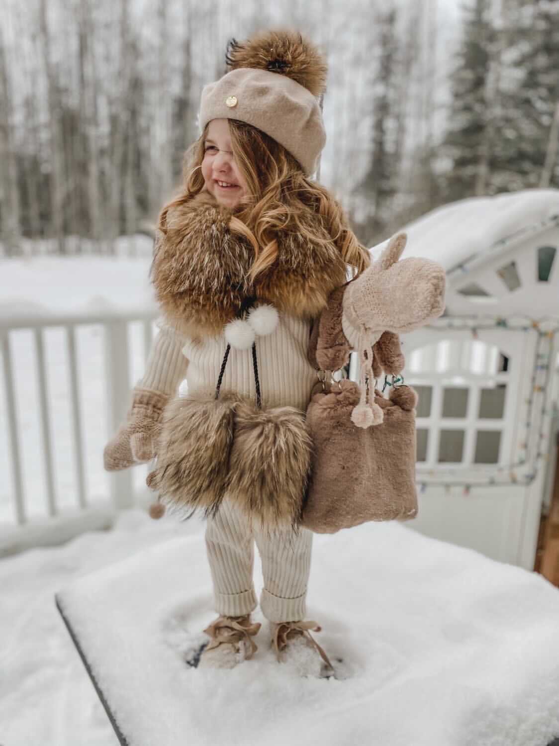Karenina  Fur Collar Trim - Petite Maison Kids