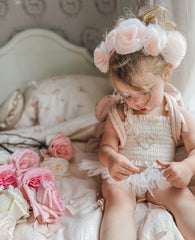 Sugar Plum Flower Hair Sash - Petite Maison Kids