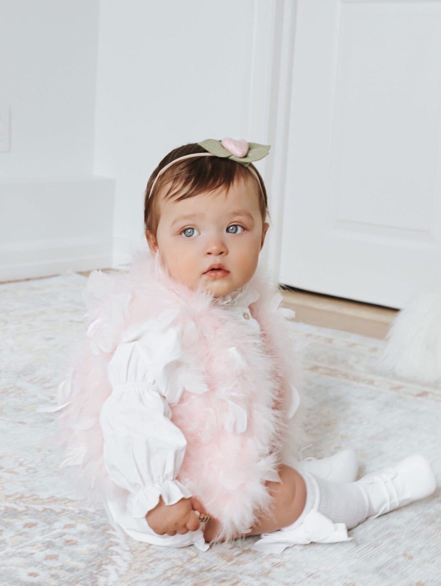 Pink Feather Vest - Petit Maison Kids