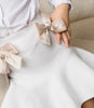 Flare Skirt with Satin Bows