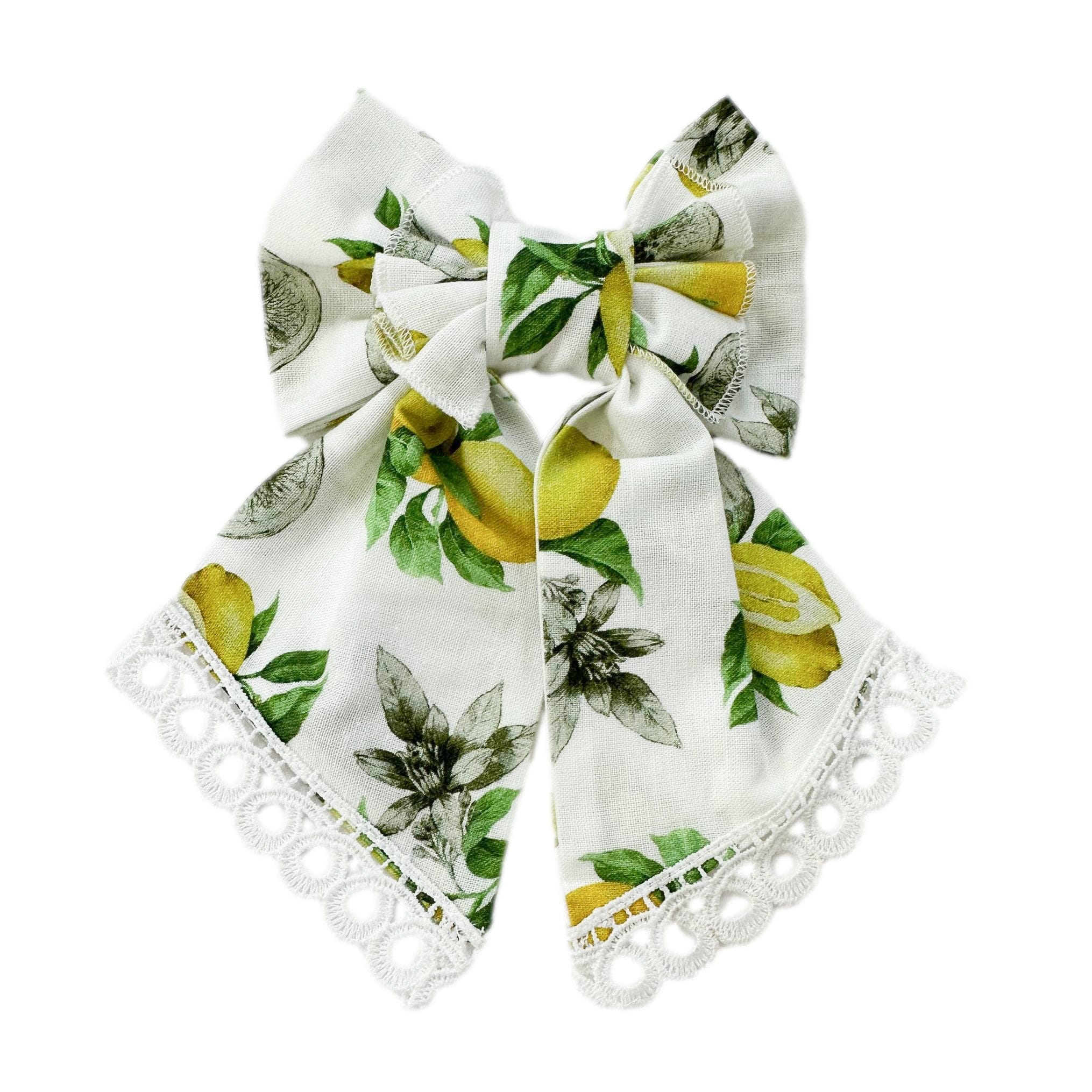 Amalfi Lemon Hair Bow