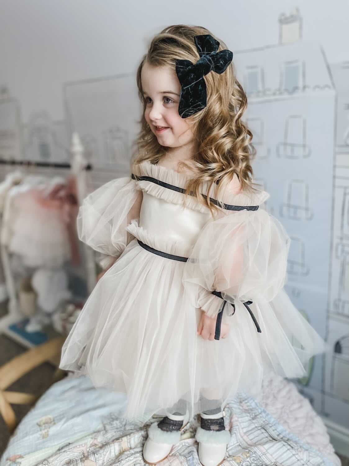 Coco Caramel Tulle Dress - Petite Maison Kids