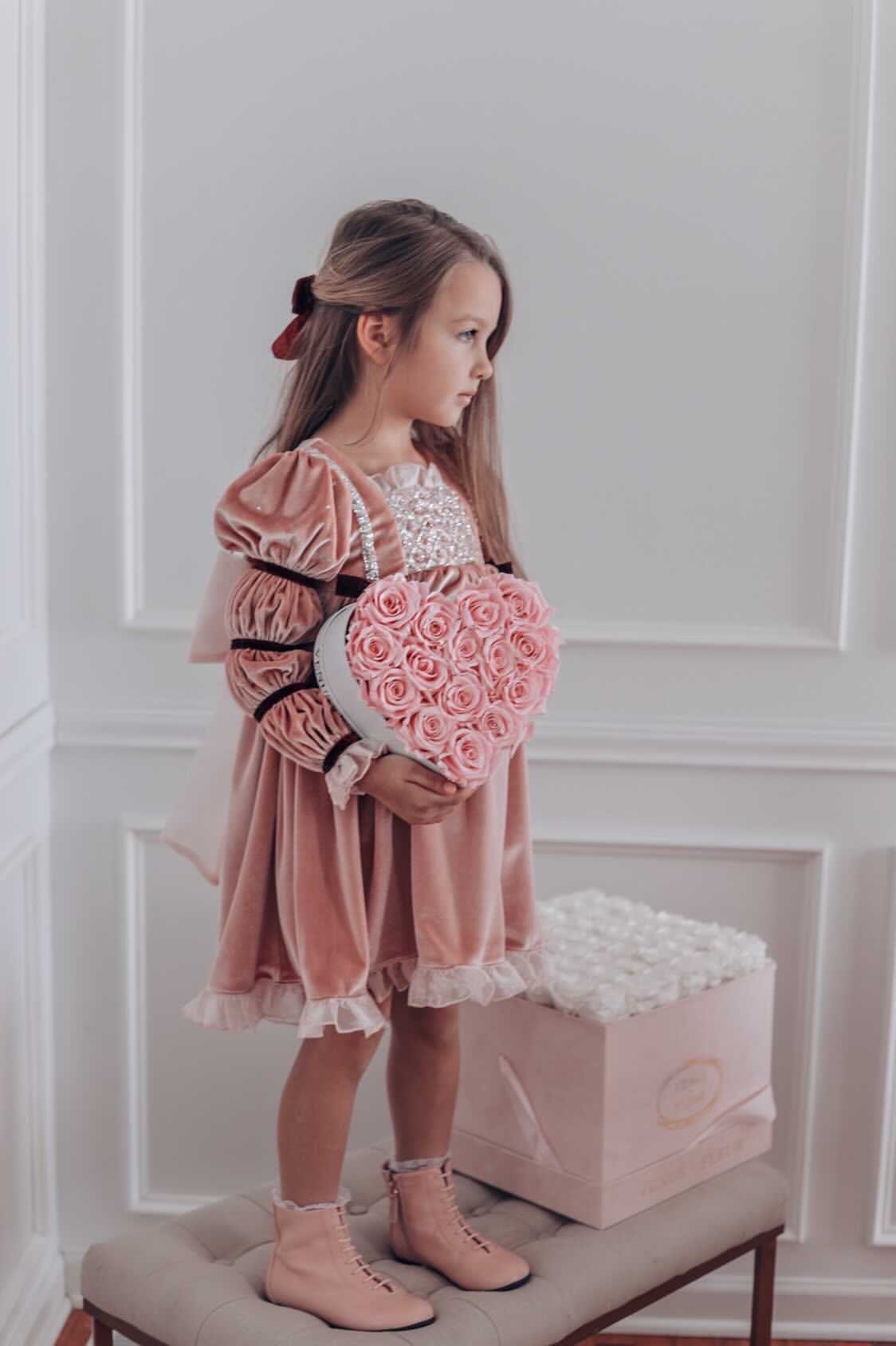 Juliette Velvet Dress - Petite Maison Kids