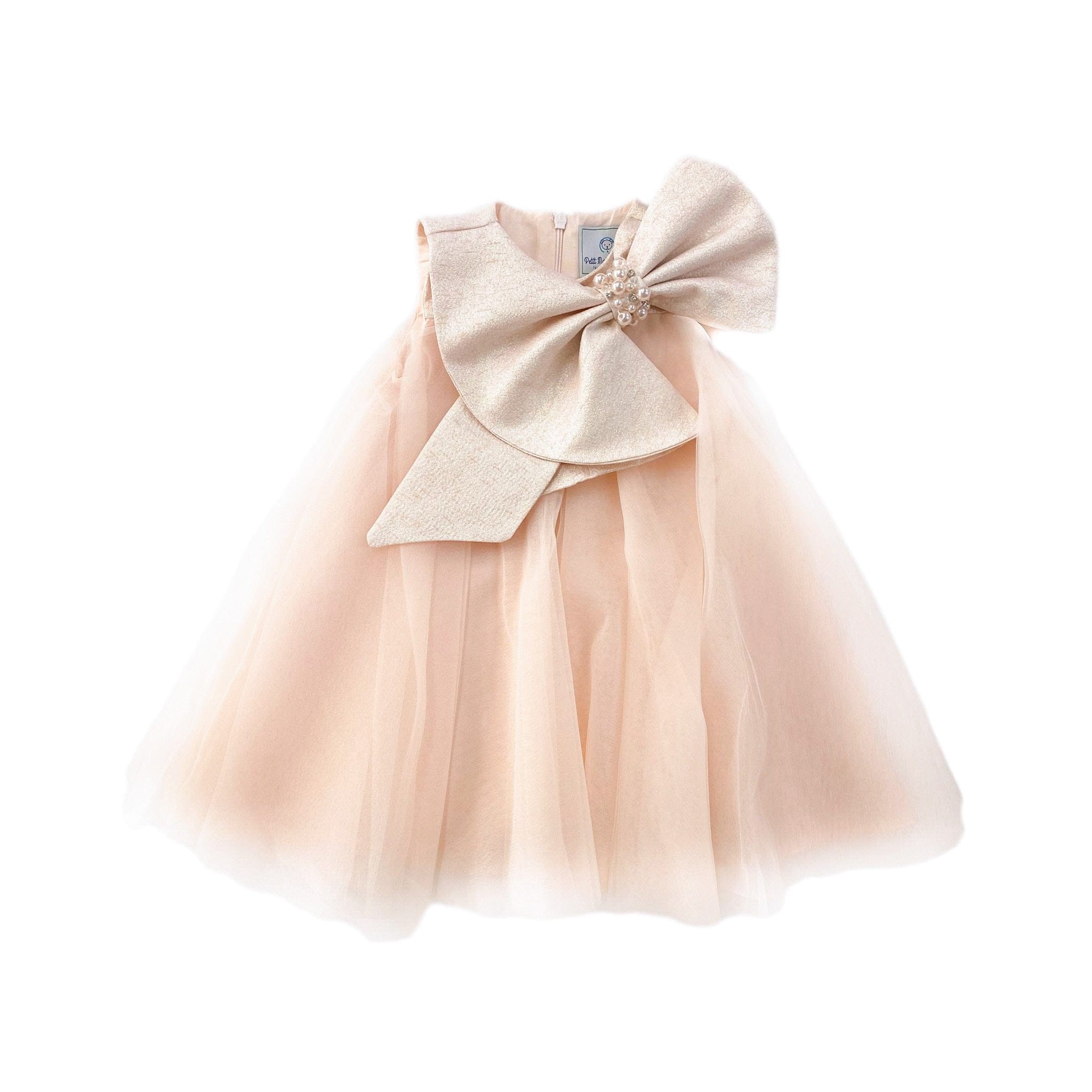 Jackie Peach Dress - Petite Maison Kids