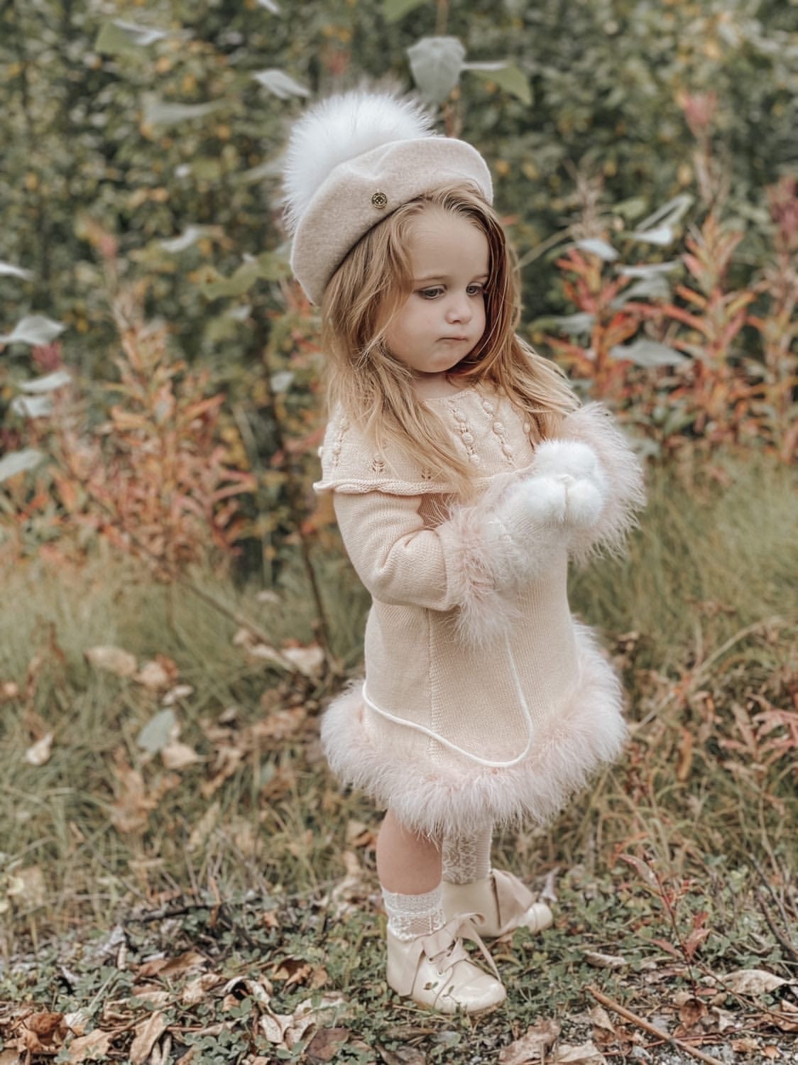 Cream Wool Beret - Petite Maison Kids