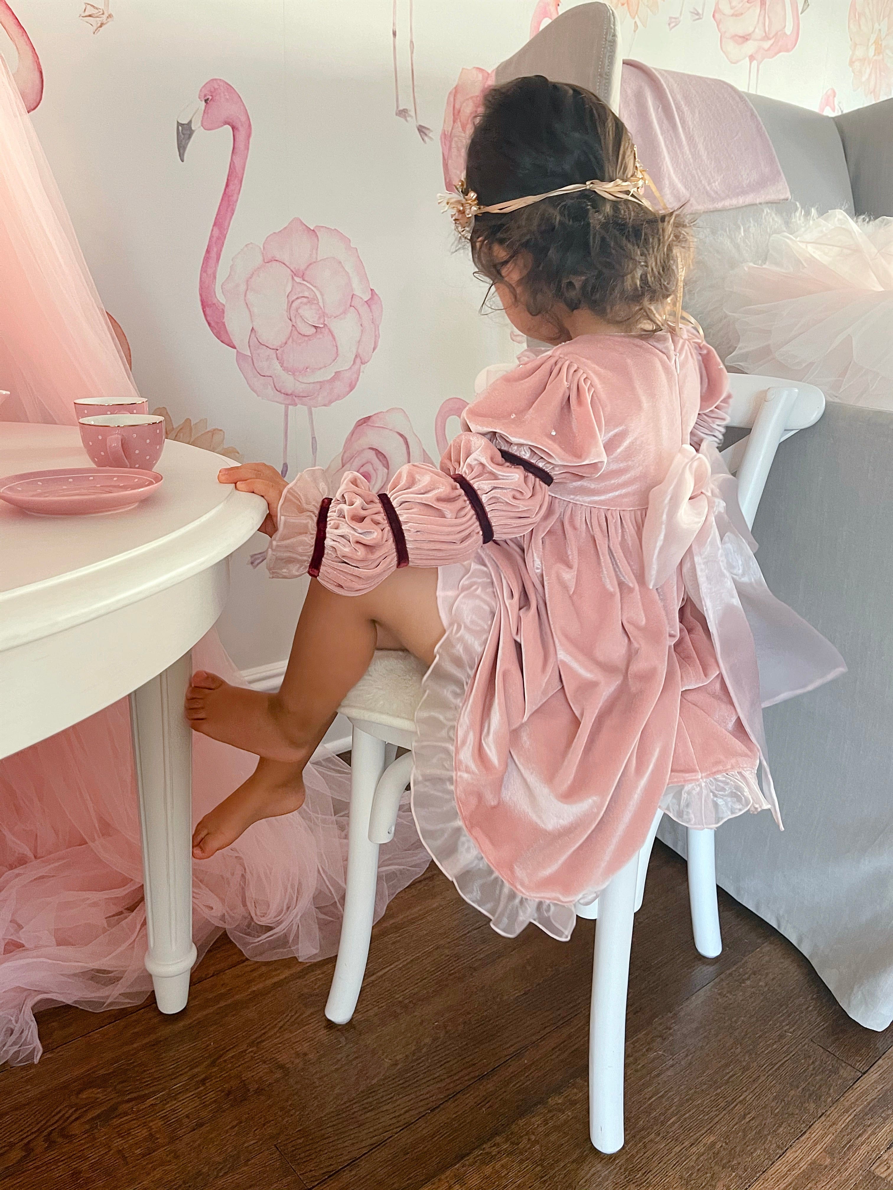 Juliette Velvet Dress - Petite Maison Kids