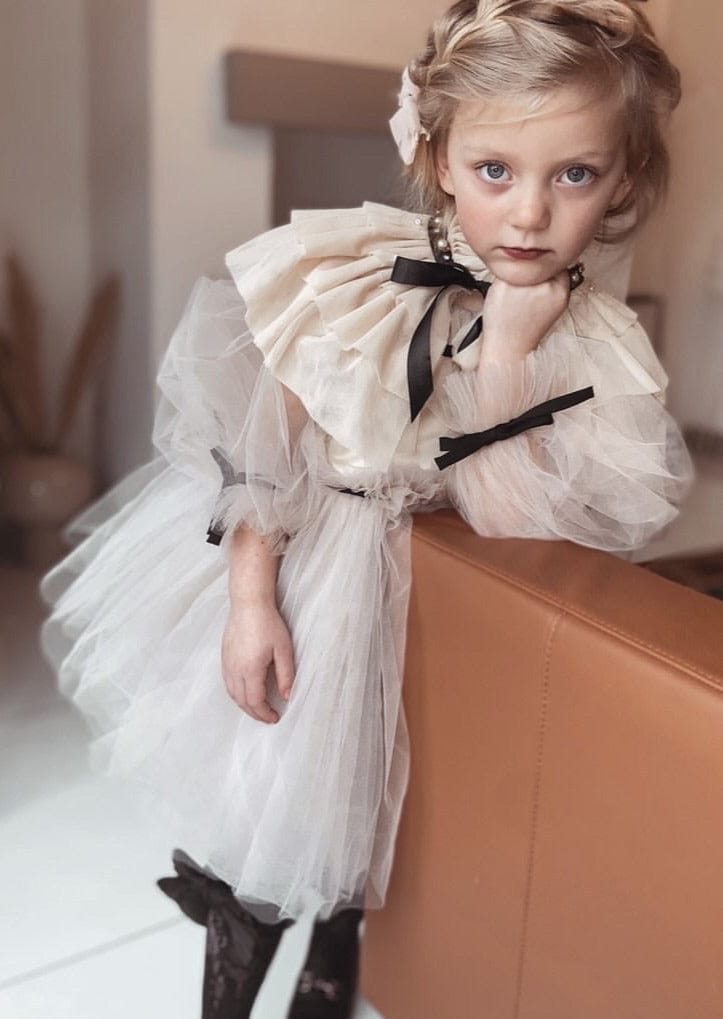 Coco Caramel Tulle Dress - Petite Maison Kids