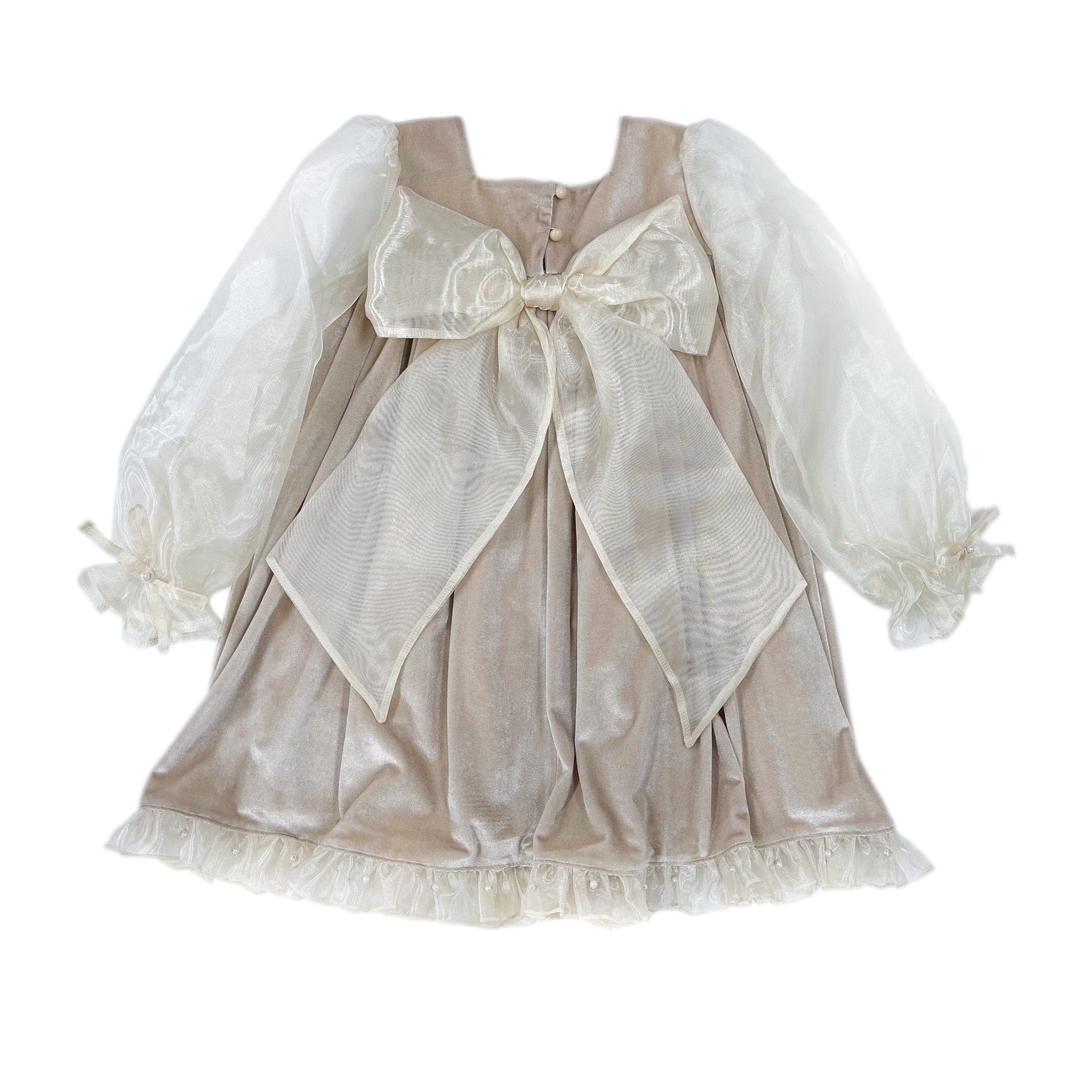 Helena Velour Dress - Petite Maison Kids