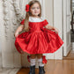 Holly Red Amad Satin Ceremony Dress