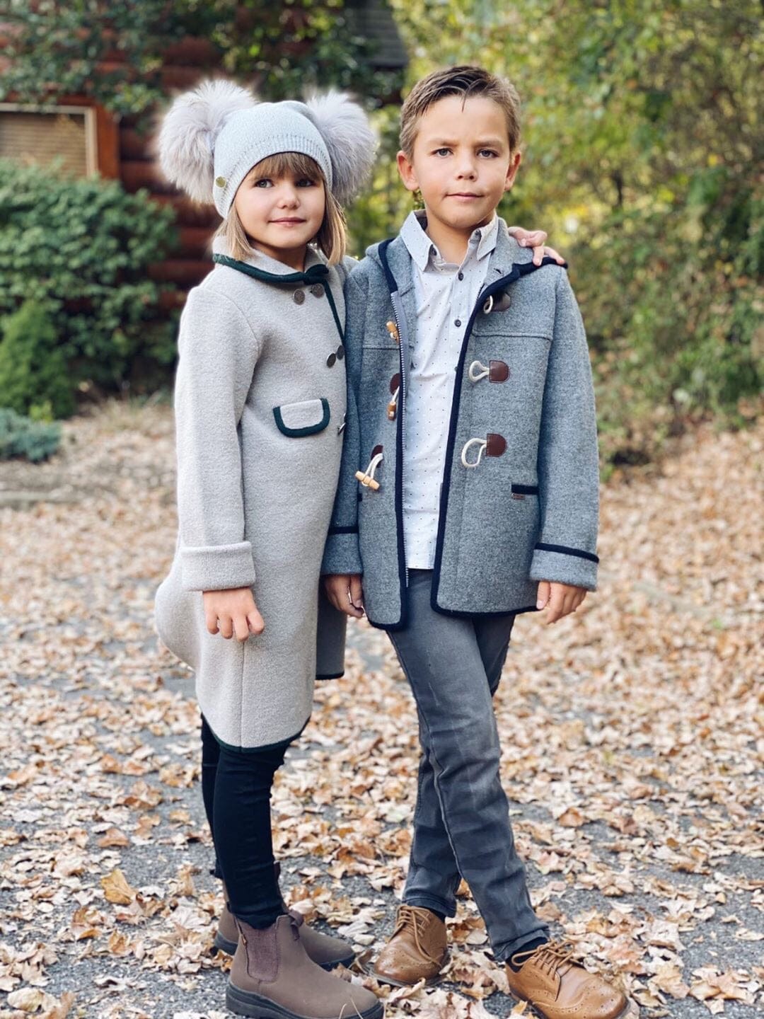 Angora Wool Double Pom Hat - Petit Maison Kids