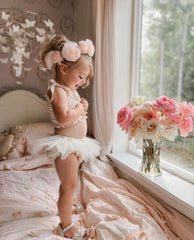 Sugar Plum Flower Hair Sash - Petite Maison Kids